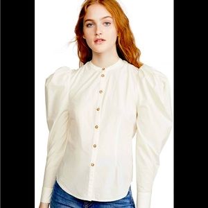 Ulla Johnson Willa Top. Sz 8. EUC. Puff sleeve blouse.
